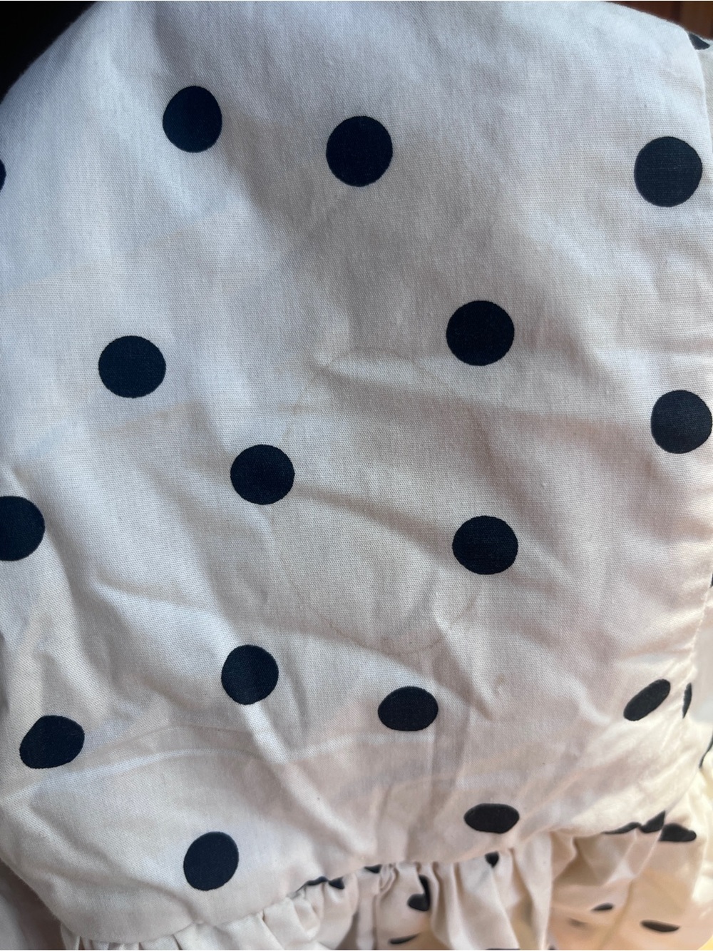 Abercrombie & Fitch Cream Strapless Polka Dot Dress - Picture 7 of 8